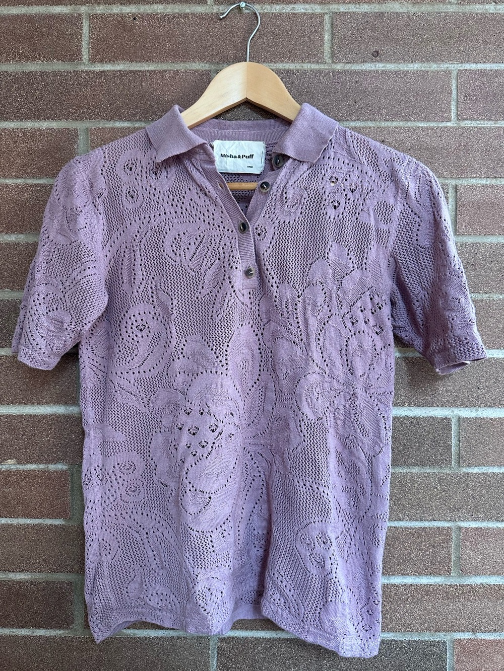 Misha & Puff lace polo shirt